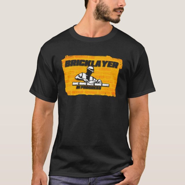 Masonry construction worker bricklayer work constr T-Shirt (Front)