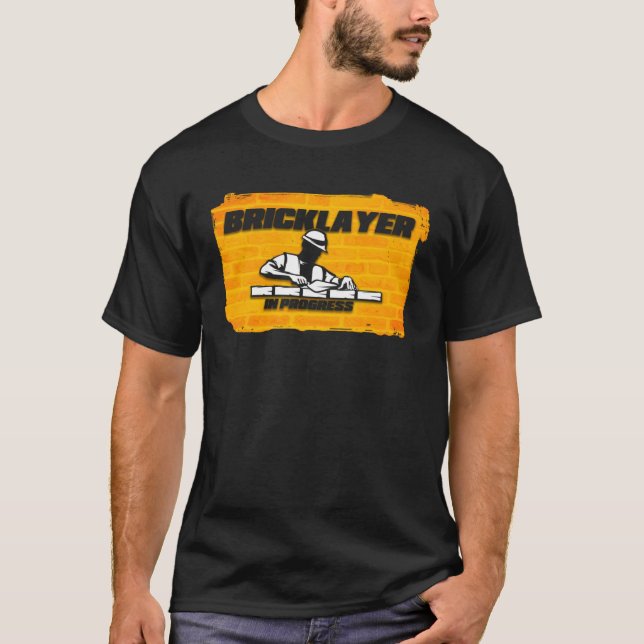 Masonry construction worker bricklayer work constr T-Shirt (Front)