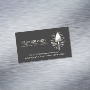 Masonry Constructions Magnetic Business Card