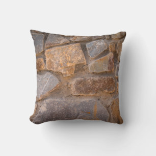 Masonry natural stoneabstract, ancient, antiquity, throw pillow