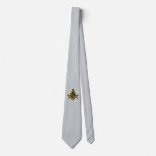 MASONS CRAVATE PERSONNALISÉE (GRIS)