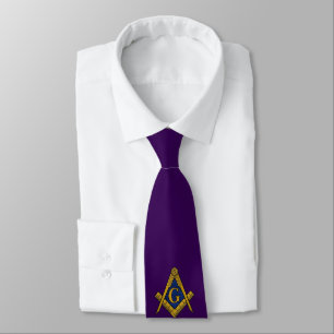 MASONS CRAVATE PERSONNALISÉE (violet)