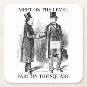 Masons Creed Square Paper Coaster