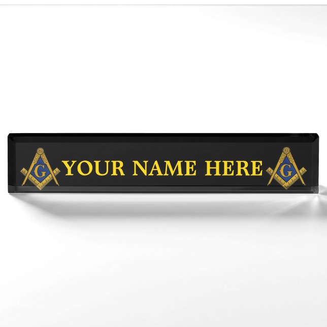 MASONS DESK NAME PLATE (Front)