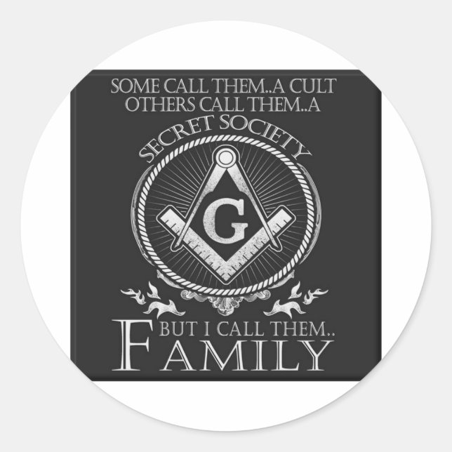 Masons Family Classic Round Sticker (Front)