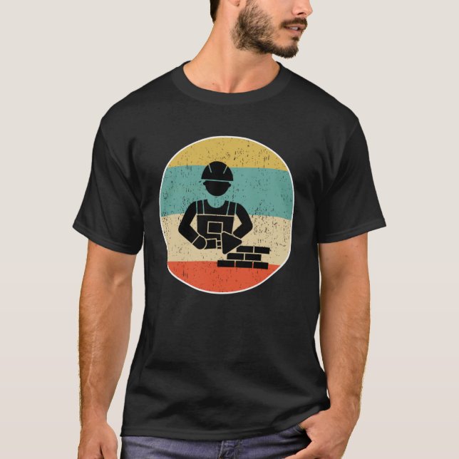 Masons  for men bricklayers T-Shirt (Front)