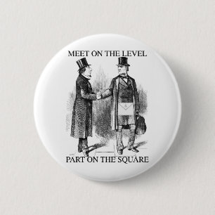 Masons Meeting 2 Inch Round Button