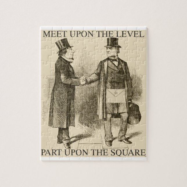 Masons Meeting Jigsaw Puzzle (Vertical)
