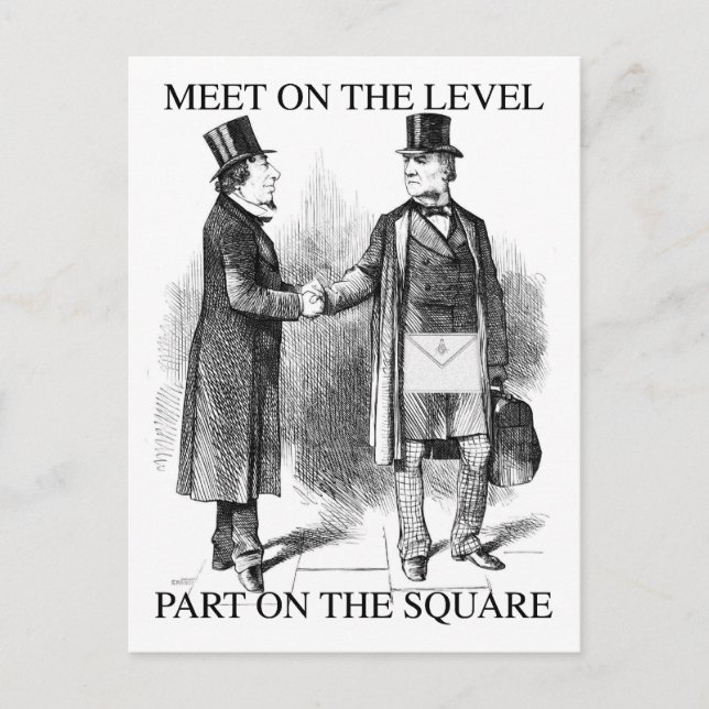 Masons Meeting Postcard (Front)