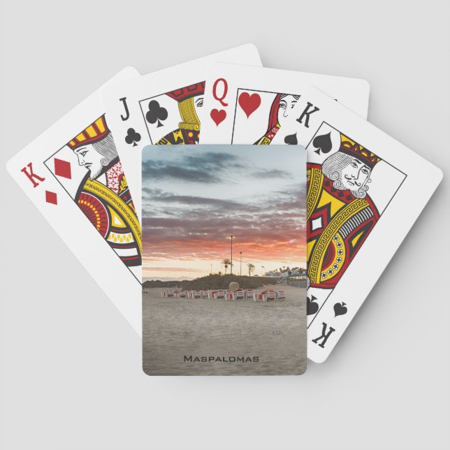 Maspalomas Beach Playing Cards (Back)