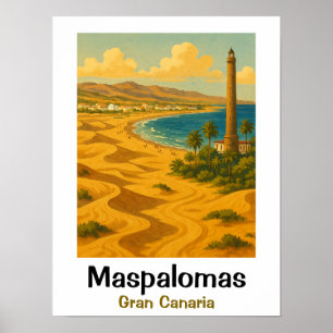 Maspalomas Dunes Gran Canaria Canary Island Poster