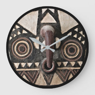 Masque Bobo Bwa Hawk ・ Horloge ronde