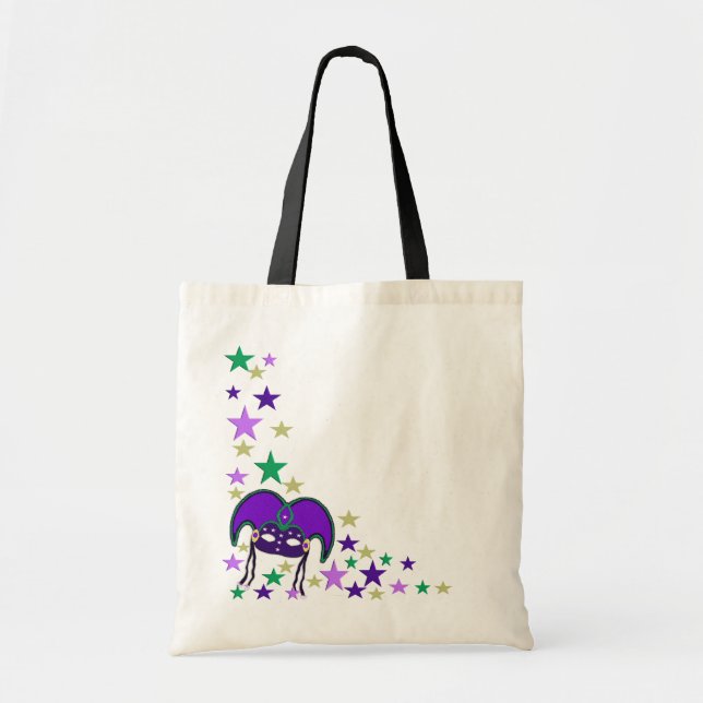 Masque de Mardi Gra et sac fourre-tout à étoiles (Devant)