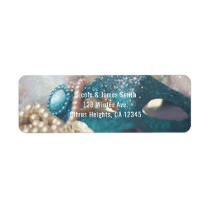 Masque de masquerade et invitation de fête arc-en-