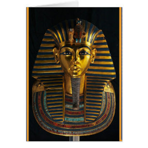 Masque de pharaon égyptien antique, art doré du ro