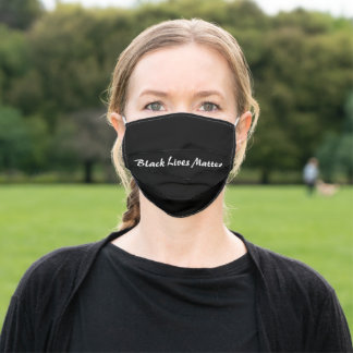 Masque de visage noir de vie matière