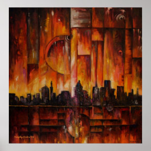 Masque Detroit-Motown - Impression en toile