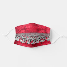 Can Can Dancers et Carte de Paris en rouge