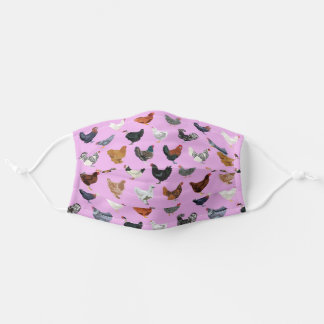 Masque En Tissu Poulets violets