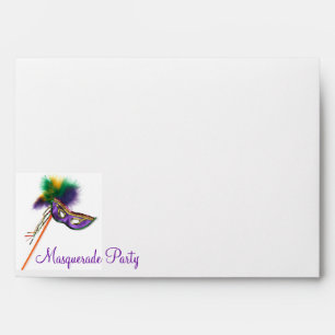 Masque enveloppe de fête de masquerade blanche