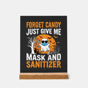 Masque et désinfectant Halloween Ghost Design_1
