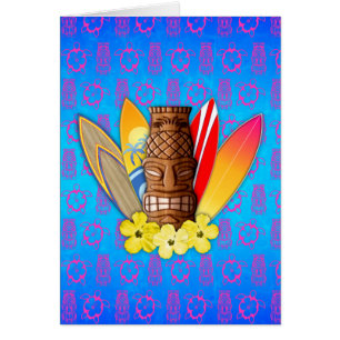 Masque et planches de surf de Tiki