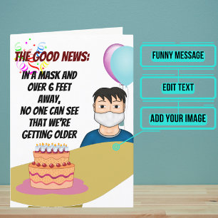 Masque Funny Six Pieds De La Carte Anniversaire