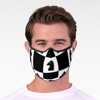 Masque In Tissu Premium Motif du jeu d'échecs