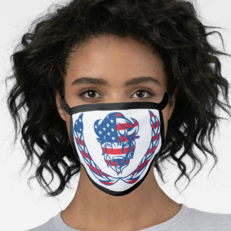 Masque noir sur fond de coton et de mélange polair