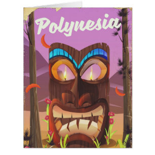Masque Tiki de Polynésie