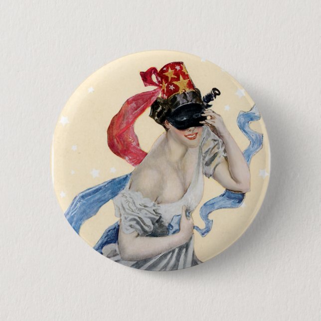 Masquerade 2 Inch Round Button (Front)