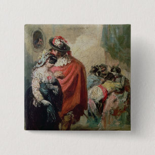 Masquerade 2 Inch Square Button