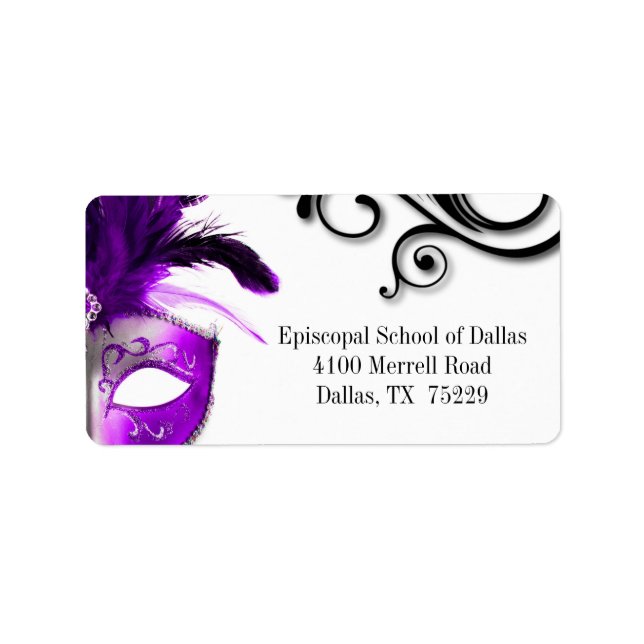 Masquerade Address Labels (Front)
