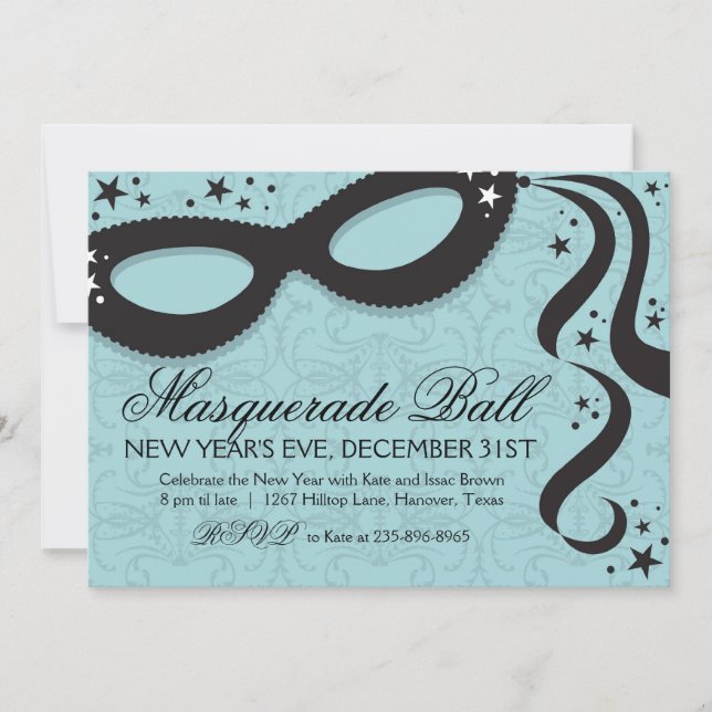 Masquerade Ball Invitations (Front)