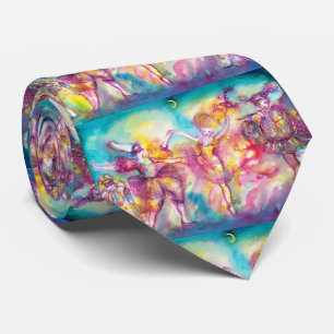 MASQUERADE BALL,Mardi Gras Masks,Dance,Music Tie