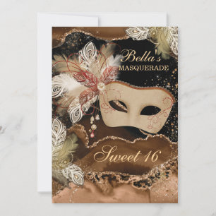 Masquerade Birthday Party Invitations
