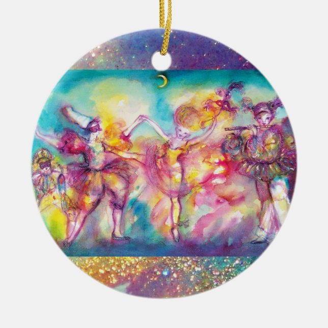 MASQUERADE / BUTTERFLY PLANT CERAMIC ORNAMENT (Front)