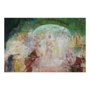 Masquerade by James Ensor (1889) Poster