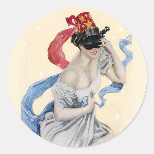 Masquerade Classic Round Sticker (Front)