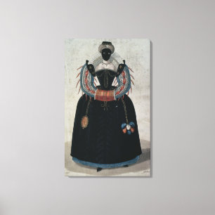 Masquerade costume in the style of Henri III (colo Canvas Print