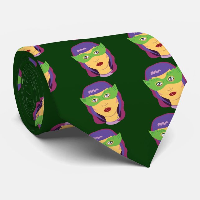 Masquerade Costume Tie (Rolled)