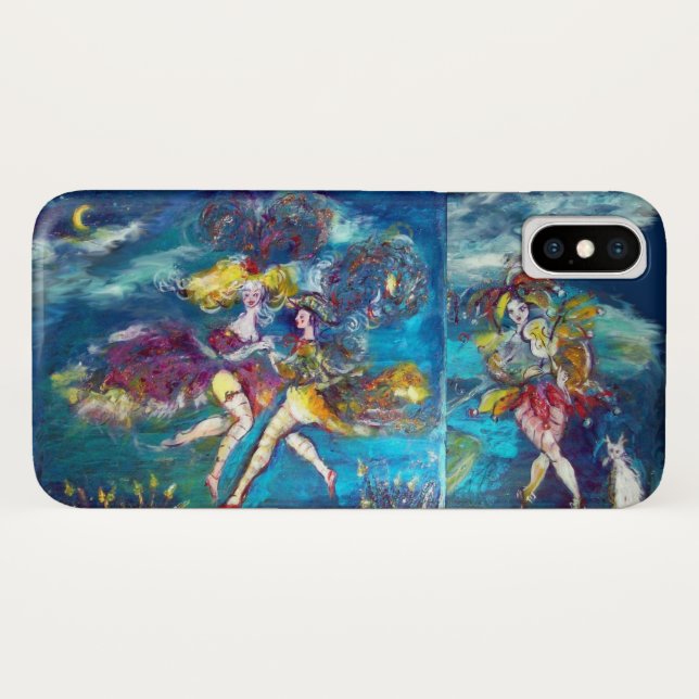 MASQUERADE DANCING AND MUSIC IN THE NIGHT Case-Mate iPhone CASE (Back (Horizontal))