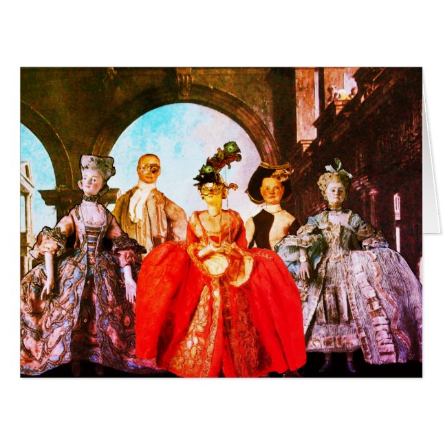 MASQUERADE DE MASQUERADE DE POPETS ITALIENS ANTIQU (Devant horizontal)