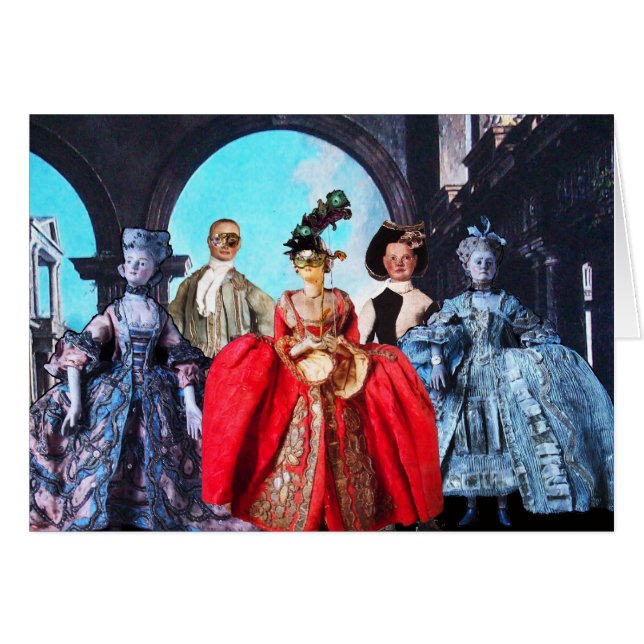 MASQUERADE DE MASQUERADE DE POPETS ITALIENS ANTIQU (Devant horizontal)