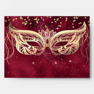 Masquerade Gold Diamonds,Stars  Red Envelope