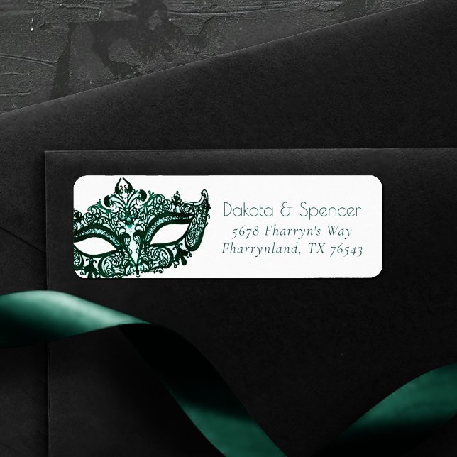 Masquerade Green Mask | Vibrant Emerald Address (Creator Uploaded)
