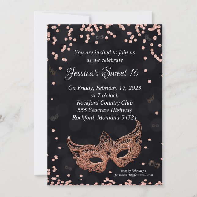 Masquerade Invitation (Front)