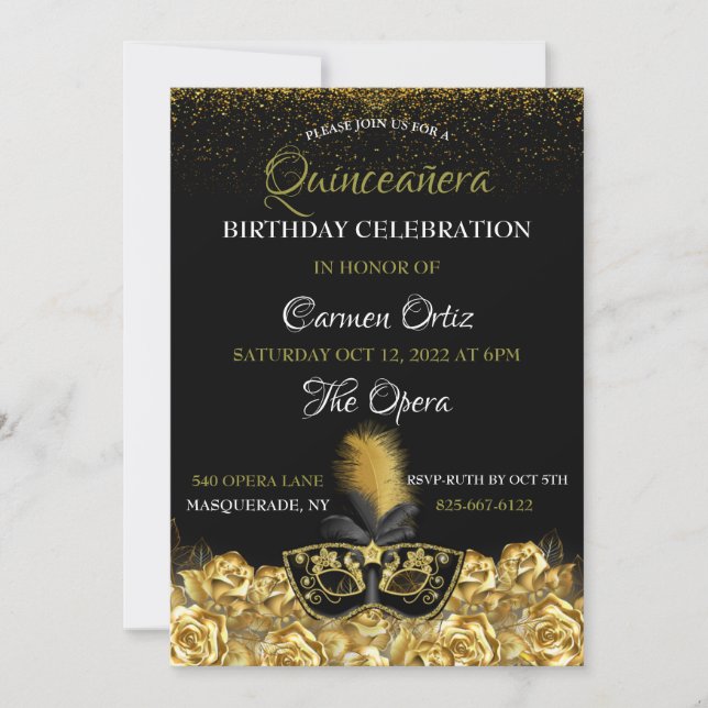 Masquerade Invitation (Front)