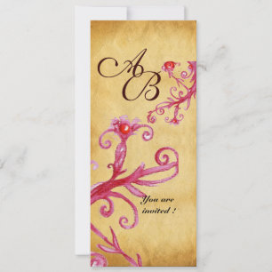 MASQUERADE MAGIC BERRIES MONOGRAM, INVITATION