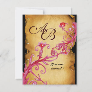 MASQUERADE MAGIC BERRIES MONOGRAM, INVITATION